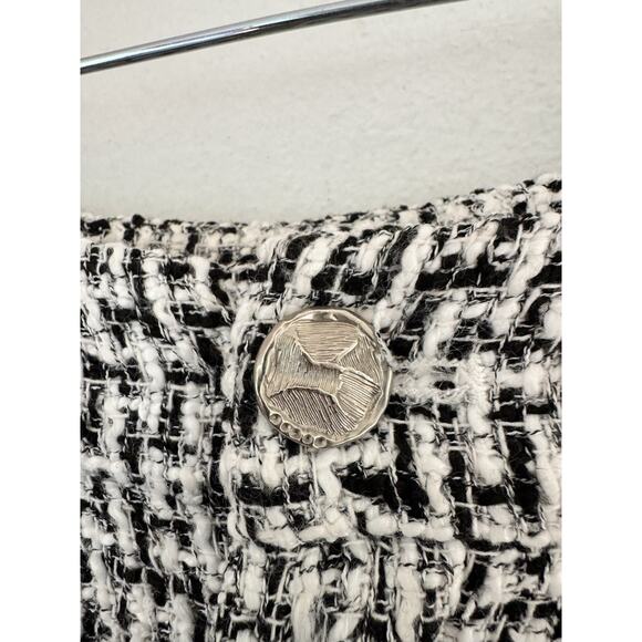 Commense Houndstooth Tweed High Rise Wide Leg Trouser Pants Women’s Size XL - Picture 7 of 11